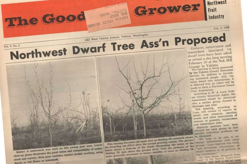 1959: Northwest Dwarf Tree Association Proposed 1959.02.05-Northwest-Dwarf-Tree-Assn-Proposed-Cover-1-of-1-feat