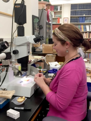 While a doctoral student at Cornell University (she earned the degree in May), Megan Biango-Daniels found a new apple disease may be behind the spoilage sometimes seen in juices other apple products. Photo courtesy Tristan Wang