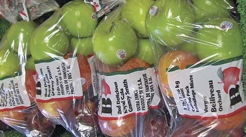 Ferme Bourgeois Farms distributes apples, including those from Washington State,  to stores throughout New Brunswick and Prince Edward Island in Canada.