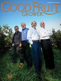Brothers Mark, Ted, David, and John Rice were named Good Fruit Growers of the Year for 2011. They are the seventh generation of the family to grow apples in Adams County, Pennsylvania.
