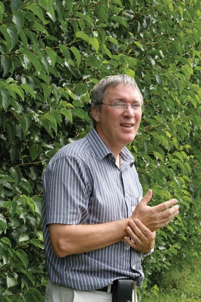 Jerry Cross is in charge of entomology and plant pathology at East Malling Research, where trials to minimize residues on fruit were successful.