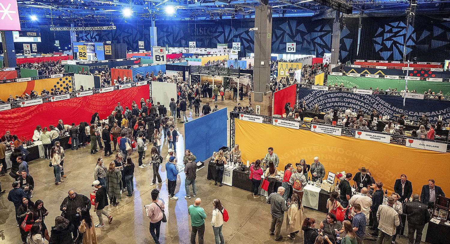 Wine promotions flowing onward with glasses half-full More than 7,500 people attended Taste Washington in Seattle in March, organized by the Washington State Wine Commission