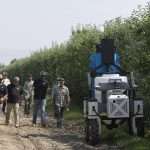 Bonsai Robotics demonstration of an autonomous platform in a Washington apple orchard
