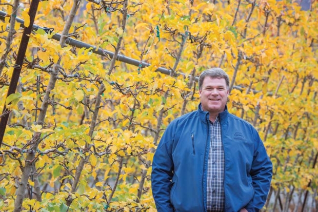 Del Feigal, president of orchard management of Auvil Fruit Company near Vantage, Washington, on November 19, 2015. Feigal was honored with the 2015 Silver Apple Award at the Washington State Tree Fruit Association 111th annual meeting. <b>(TJ Mullinax/Good Fruit Grower)</b>