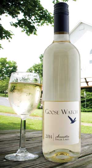 Goose Watch Winery was the first in the nation to offer the new wine varietal Aromella, made from a grape developed in Cornell’s breeding program. <b>(Courtesy Lindsay Bolton)</b>