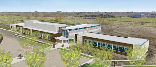 An artist’s rendering of the new WSU Wine Science Center. Illustration courtesy of WSU