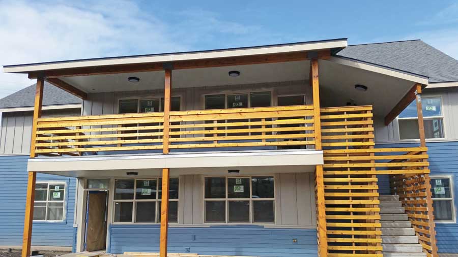 Washington Growers League’s new housing facility at Brender Creek consists of six two-story buildings with bedrooms, bathrooms, and kitchen facilities on each floor. (Courtesy Washington Growers League)