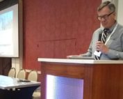 Terence Robinson talks about advances in precision apple thinning during day 3 of the International Fruit Tree Association’s 2020 winter conference in Grand Rapids, Michigan. (Matt Milkovich/Good Fruit Grower)