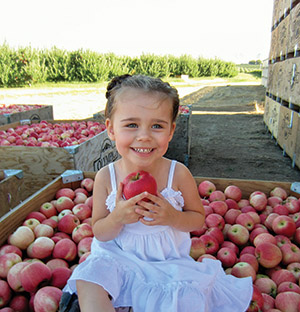 Chloe Underwood likes her apples whole.