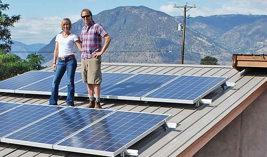 John and Virginia Weber expect the solar power installation at their winery will pay for itself within 15 years.<b>  (Courtesy Orofino Winery)</b>