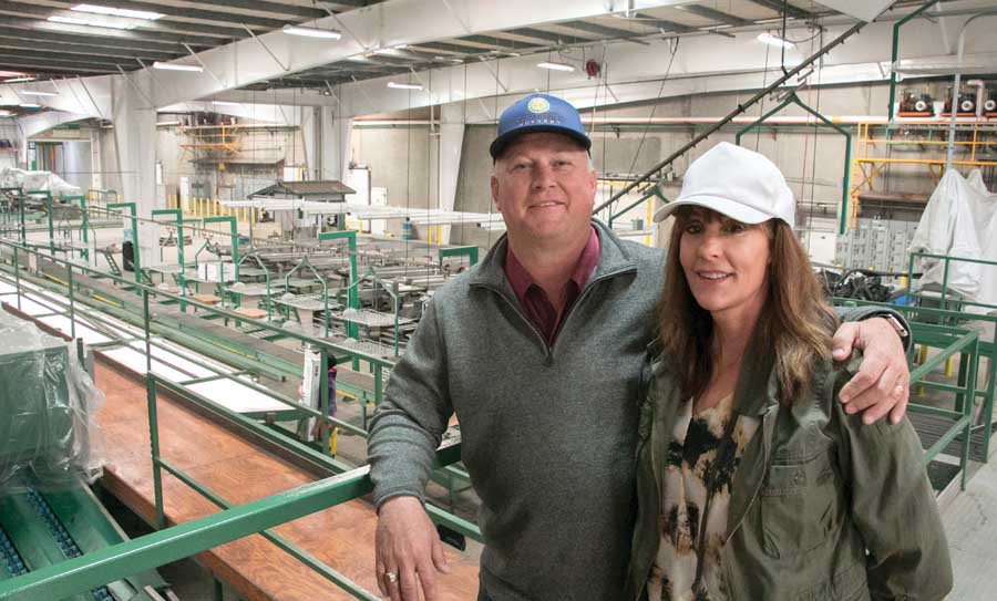 Keith and Lisa Wilson of KingFresh Produce installed a cherry packing facility on May 9, 2016 near Kingsburg to capitalize on cherry expansion in southern counties. (Ross Courtney/Good Fruit Grower)
