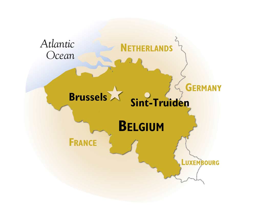 Map of Belgium. <b>(Jared Johnson/Good Fruit Grower illustration)</b>