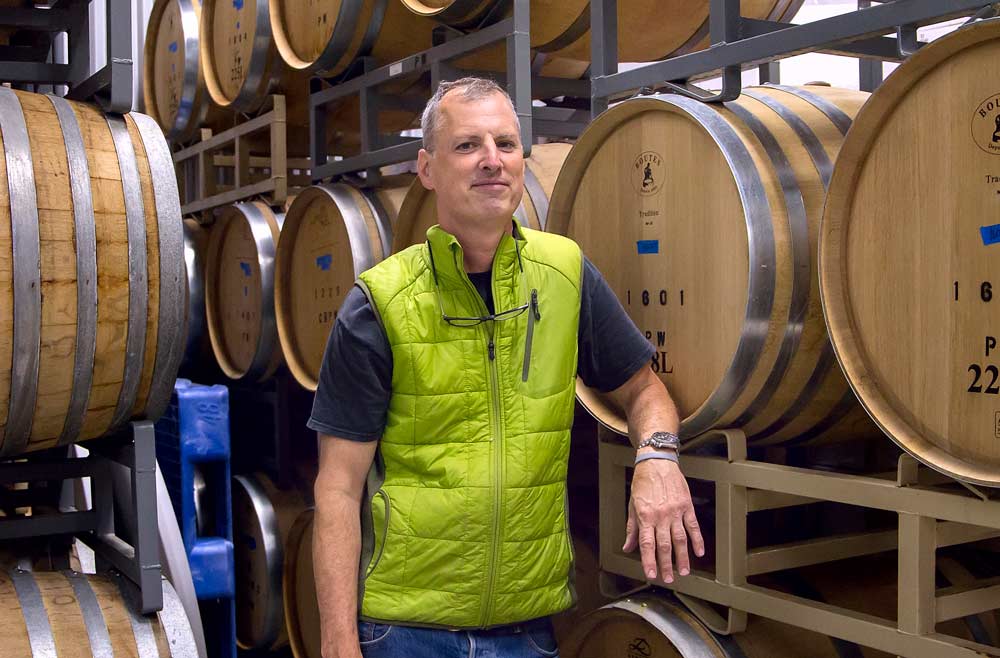 Co Dinn, the longtime winemaker and director of winemaking for Hogue Cellars, has opened up his own shop in Sunnyside, Washington. So far, it’s a one-man show producing just five labels: a Chardonnay, a Cabernet Sauvignon, a Syrah and two red blends. <b>(Shannon Dininny/Good Fruit Grower)</b>