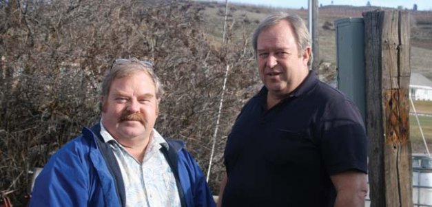 There is no part of site preparation that a grower can afford to be lackadaisical about, says Dale England (right), who runs a fumigation business with his brother Len.