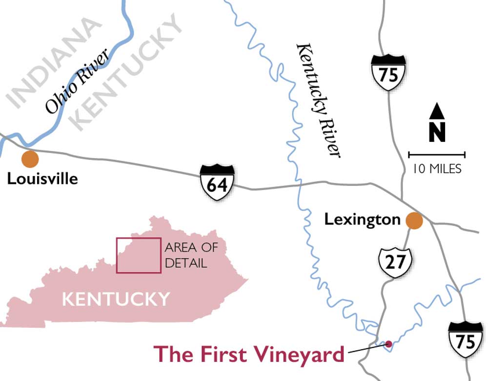 First vineyard map