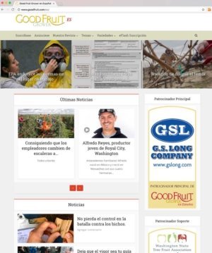 Good Fruit Grower’s Spanish website can be found at goodfruit.com/es