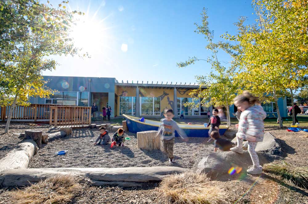 Children playing at Blossoms Early Learning Center in Yakima, Washington