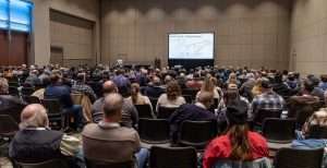 Attendees at a presentation during the 2024 Great Lakes Fruit, Vegetable and Farm Market EXPO.