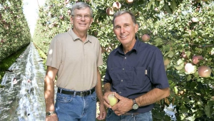 The brothers Craig, right, and Mike O'Brien, 2014 Growers of the Year.