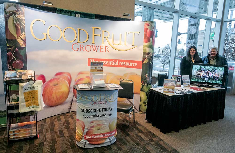 Good Fruit Grower booth at WSTFA annual meeting