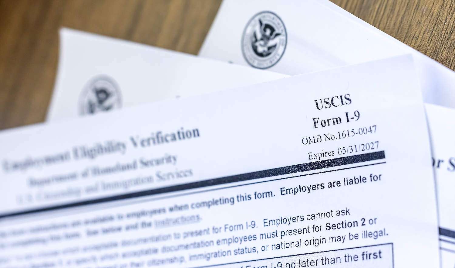 U.S. Department of Homeland Security Employment Eligibility Verification Form I-9