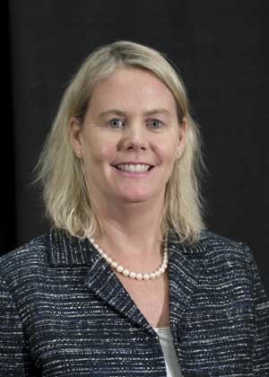 Diane Kurrle, senior vice president of USApple Association, at the 113th Annual Meeting and NW Hort Expo in Kennewick, Washington, December 4, 2017. (TJ Mullinax/Good Fruit Grower)