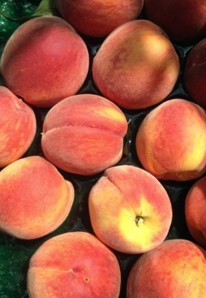 Examples of Redhaven peaches. (Courtesy Bill Shane/Michigan State University)