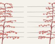 Artificial spur extinction uses the size of the branch to determine the number of fruit it can comfortably carry, as seen on the tree at right. Conventional thinning, on the other hand, seeks to leave the same number of fruit on each branch, regardless of its size, as seen on the tree at left. By treating each branch variably, ASE creates more uniformity within the tree. Courtesy Suzanne Bishop