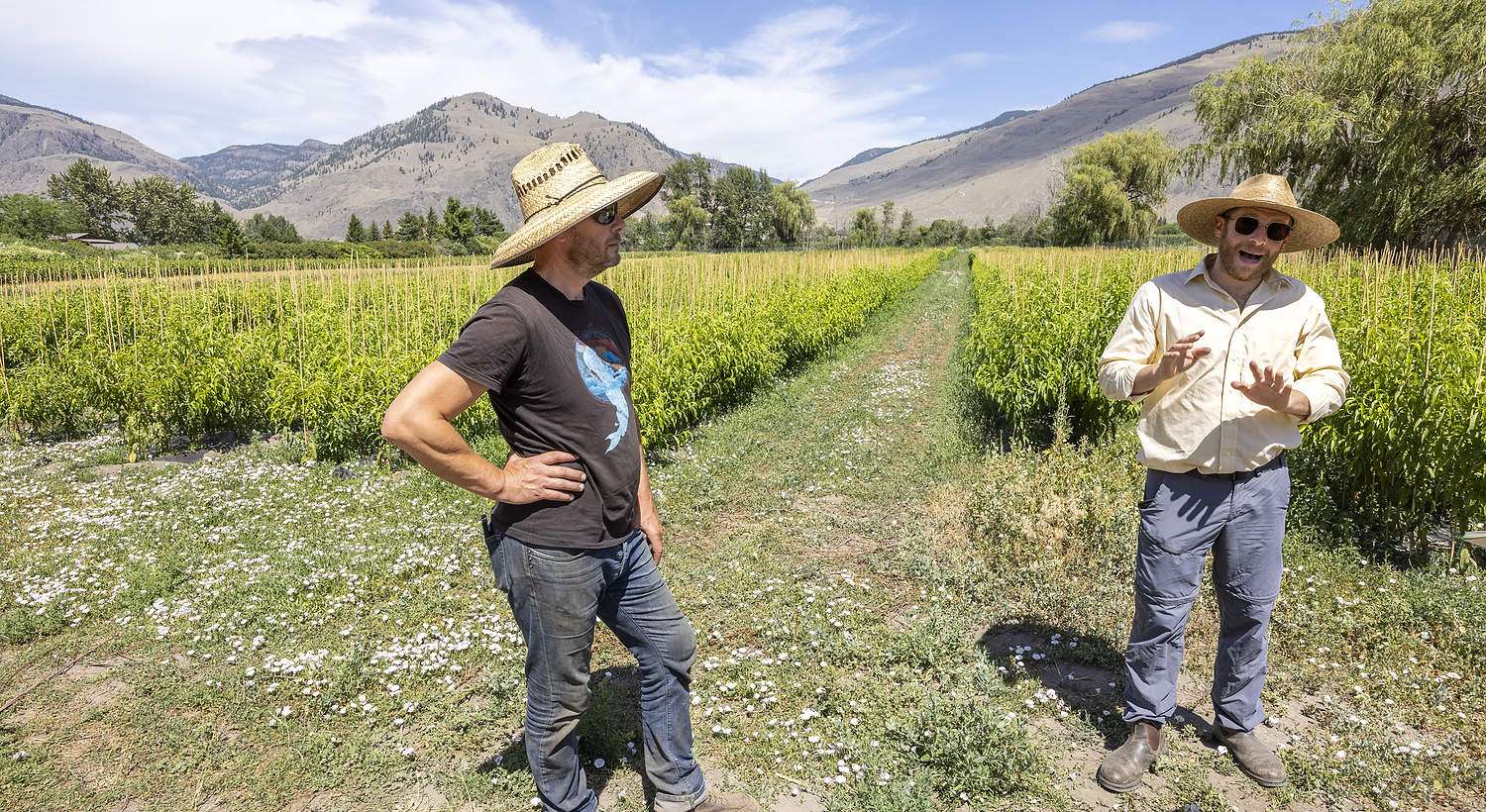 Josh Brown, right, and Corey Brown of Similkameen Nurseries