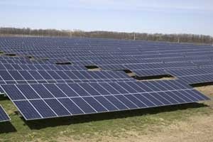 The completed Sutton Road Solar Farm became operational April 13. (Courtesy Rob Way/NYSAES)