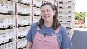 Young grower Claire Pierce